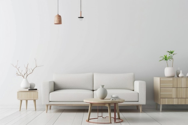 Un interior minimalista para la sala de estar