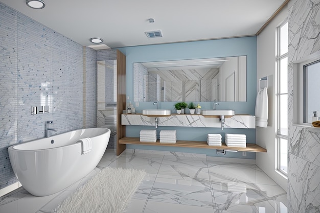Interior moderno del cuarto de baño