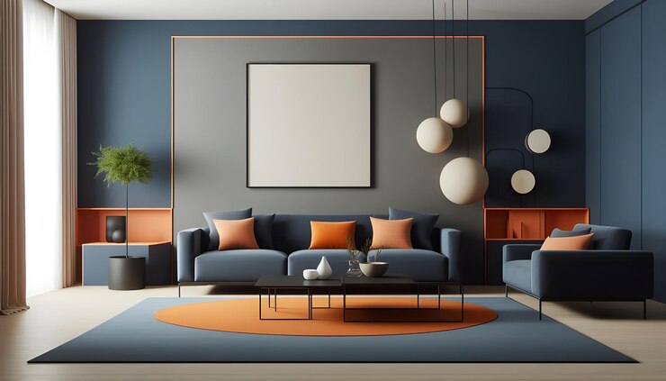El interior moderno de la sala de estar