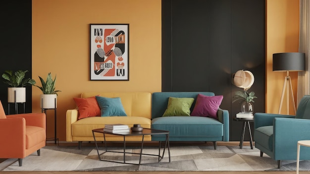 El interior moderno de la sala de estar