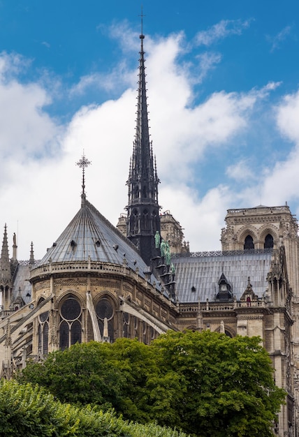 Interior na Catedral de Notre Dame, França