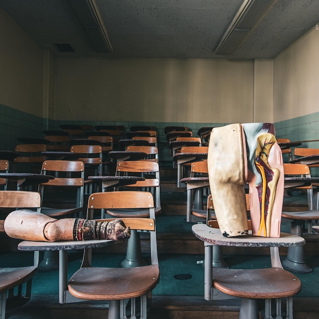 Foto interior del salón de clases