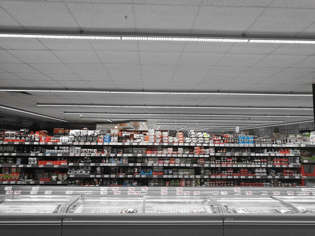 Interior del supermercado