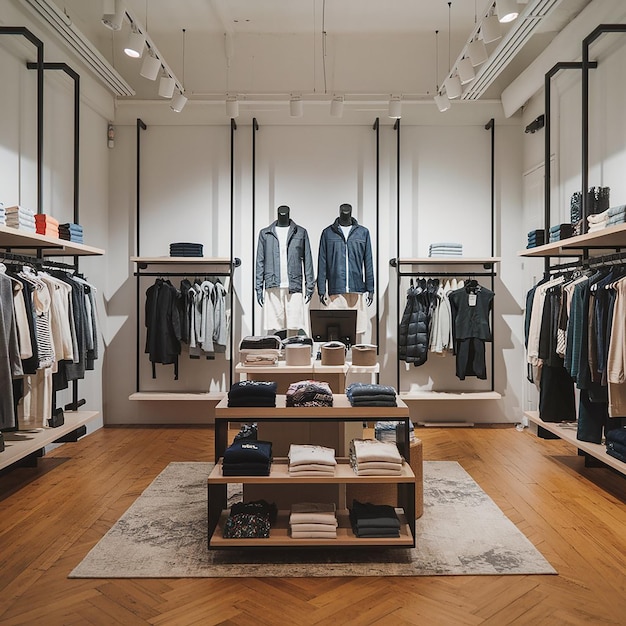interior de la tienda de ropa