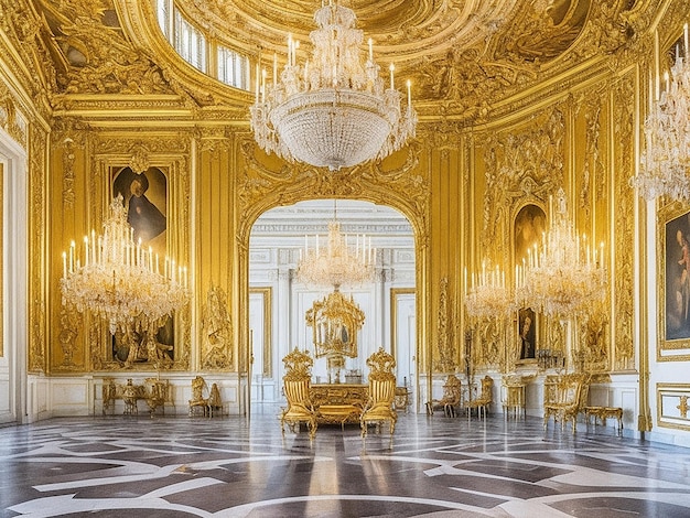 Interiores do Palácio de Versalhes
