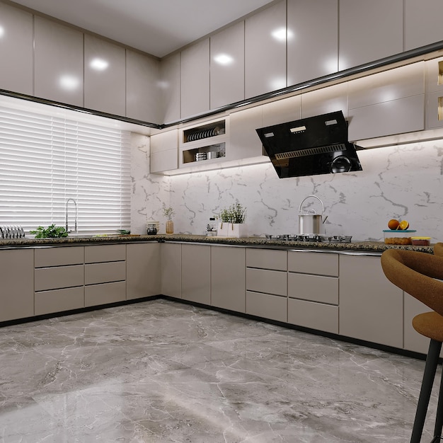 interiores de gabinetes de cocina modulares