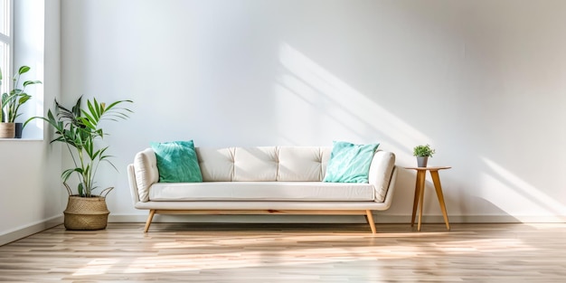 Interiores minimalistas serenos con luz natural y tonos cálidos
