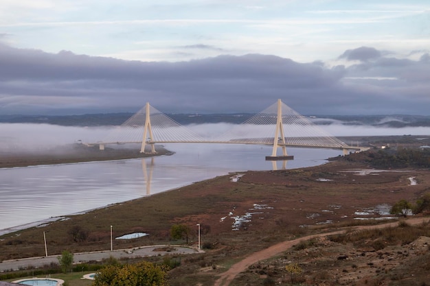 Internationale Brücke Guadiana in Ayamonte, Spanien. Sie ist eine der längsten Brücken Spaniens.