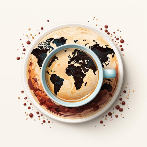 Foto internationaler kaffeetag