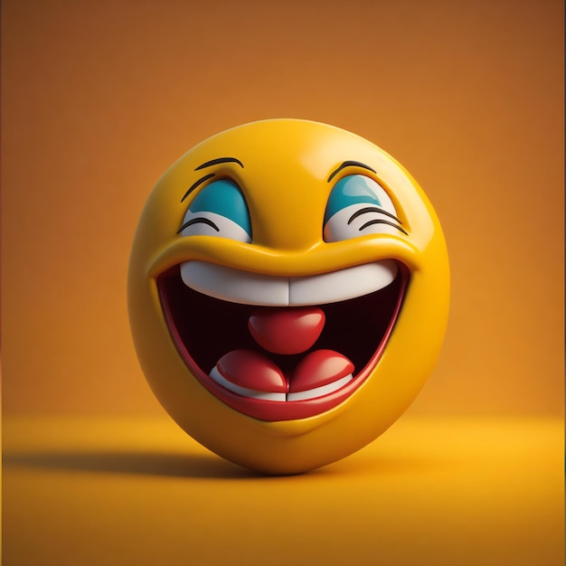 Internationaler Tag des Glücks Konzeptdesign Lächeln Emoji