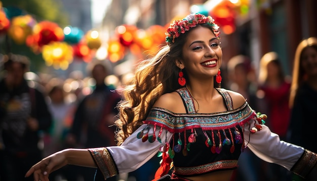 Internationaler Tag von Mexiko fröhlich und feierlich Porträtfotografie Nationalfeiertag