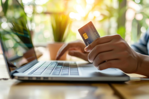 Internet banking para compras online com cartão de crédito