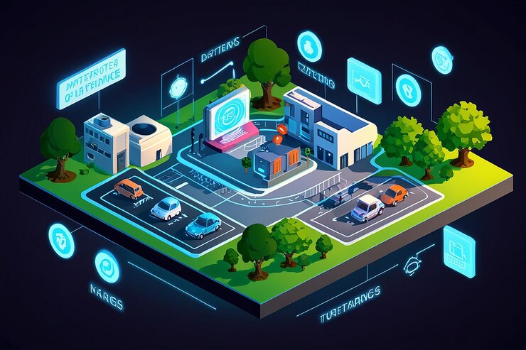 Foto internet de las cosas isométrico