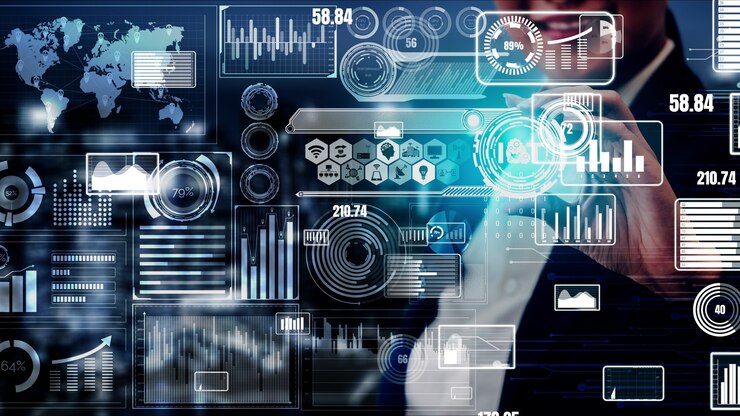 Foto internet de las cosas y tecnología de la comunicación conceptual