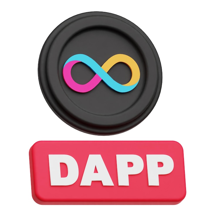 Foto internet criptomoneda icono 3d aislado en el fondo blanco