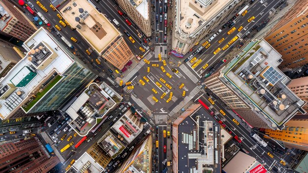 Intersección de la ciudad ocupada