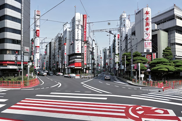 Foto intersección de tokio japón