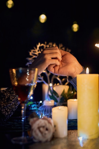 Intimes Candle-Light-Dinner für Zwei in einem Restaurant
