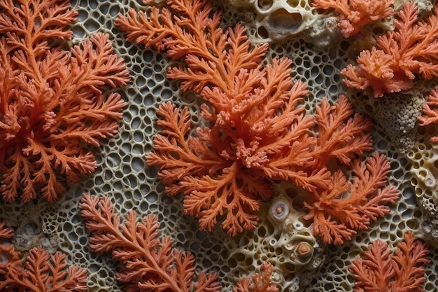 Foto intricate coral texture