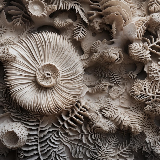 El intrigante mundo de las texturas de los fósiles de plantas que revelan patrones y estructuras antiguos