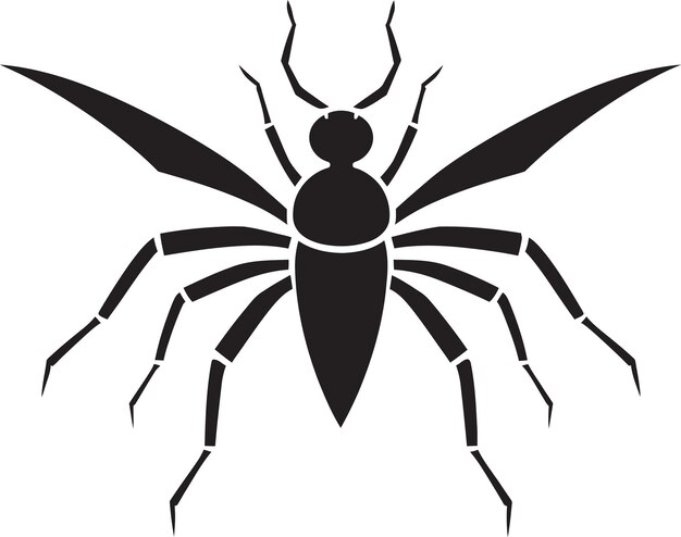 Foto intrigante símbolo de inseto monocromático de arte de inseto em bastão