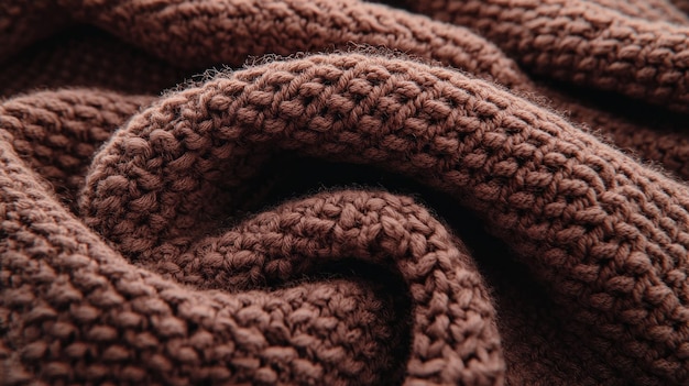 Las intrincadas texturas de la tela mousse de mocha se mezclan entre sí mostrando calidez y toque acogedor en un ambiente acogedor y pacífico