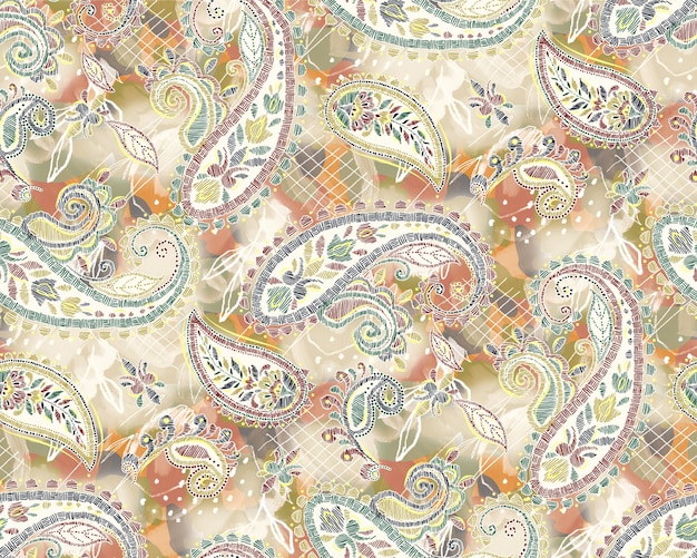 Intrincado patrón floral de perejil con detalles ornamentados y textura de época