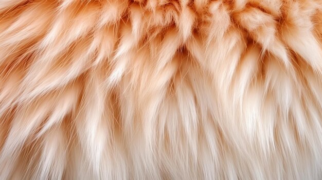 Los intrincados detalles del pelaje de un animal peludo IA generativa