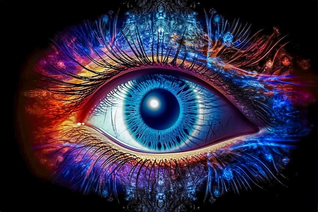 Intuitives, magisches Auge mit generativer KI