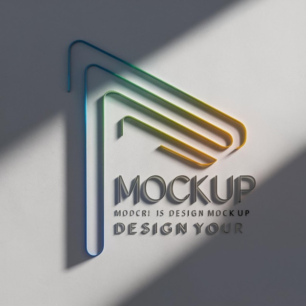 se inventa un logotipo colorido para un producto