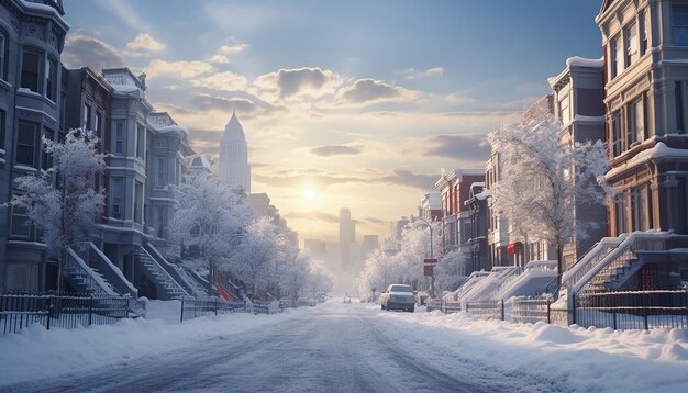 Inverno na cidade.