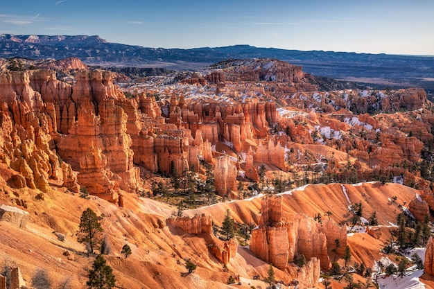 Inverno no Parque Nacional Bryce Canyon, Utah, EUA