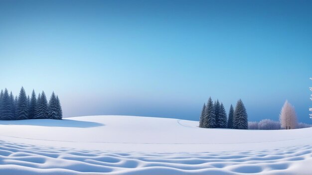 Foto inverno panorâmico vazio