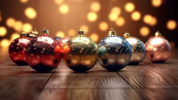 Inverno sazonal Feliz Natal e feliz ano novo modelo de papel de parede de fundo banner pôster design de feriado linda bola de natal esfera enfeite de árvore de natal