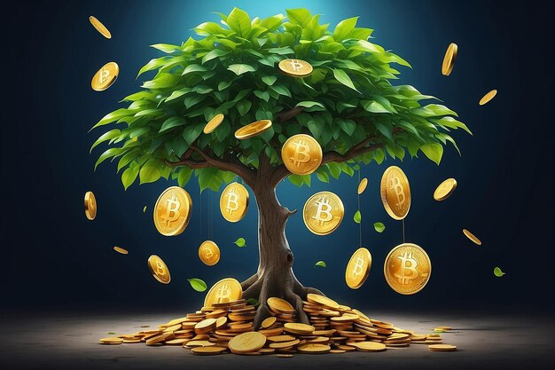 Inversión de ganancias comerciales Planta un árbol de dinero con Bitcoin Coin