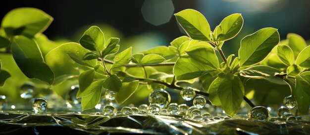 Foto investigación de las ciencias vegetales adn y genética desarrollo de hojas