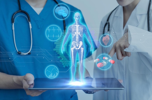 Investigación médica hospitalaria Tecnología de salud Concepto de salud y medicina digital