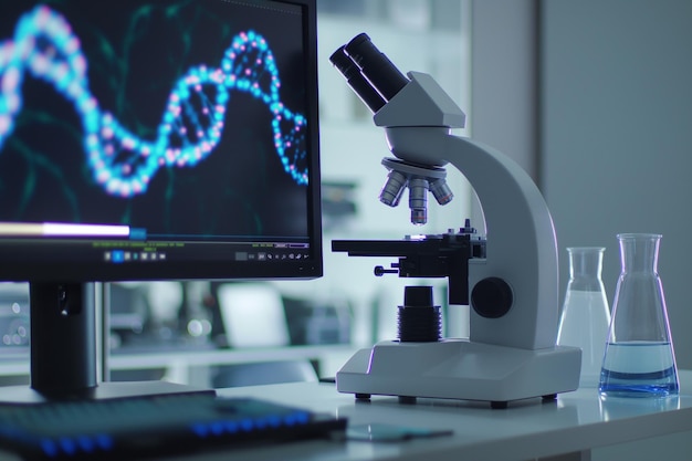 Investigación médico laboratorio de ADN ciencia biotecnología científico laboratorio clínica medicina química