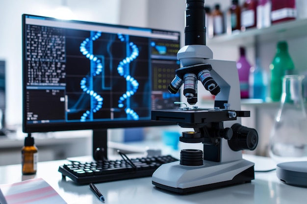 Investigación médico laboratorio de ADN ciencia biotecnología científico laboratorio clínica medicina química