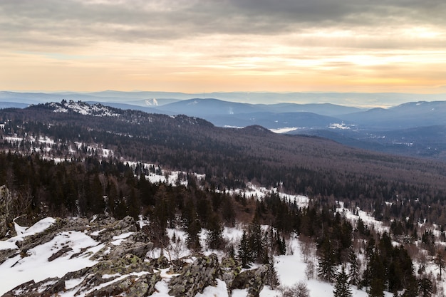 Invierno en las montañas