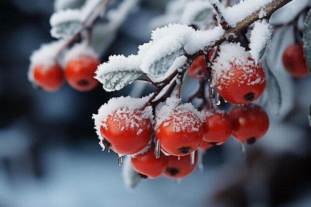 Invierno - Navidad - Ramas de abeto cubiertas de nieve