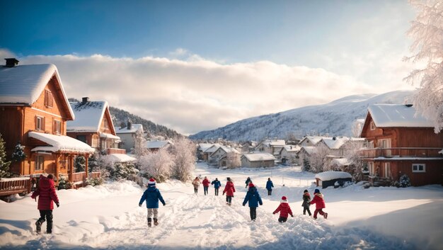 invierno y nieve fondo de alta calidad