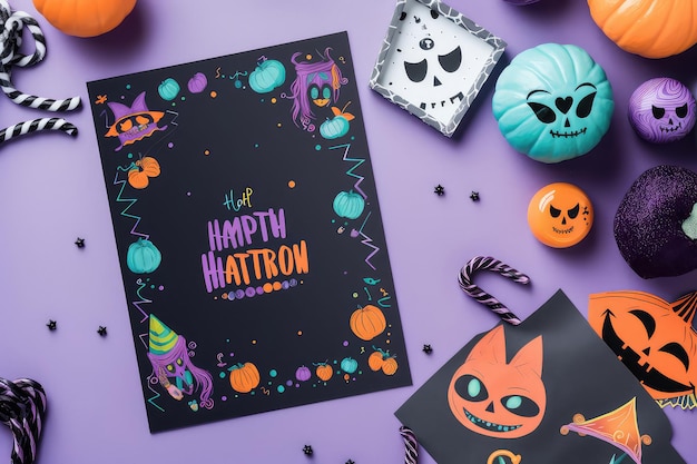 Invitación a fiesta de Halloween para niños