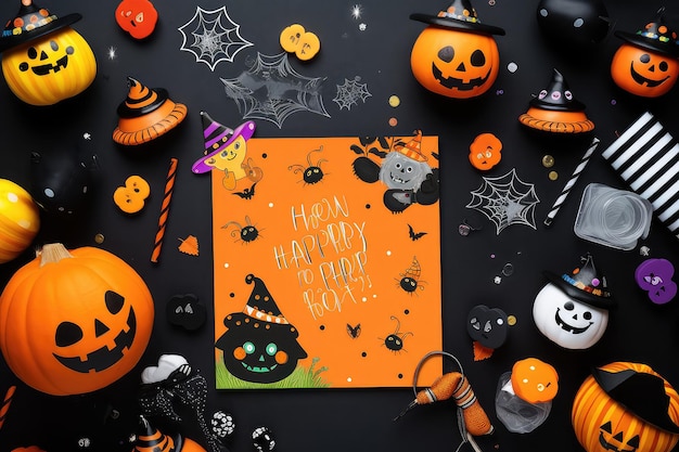 Invitación a fiesta de Halloween para niños