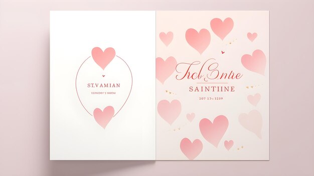 Una invitación minimalista para el Día de San Valentín