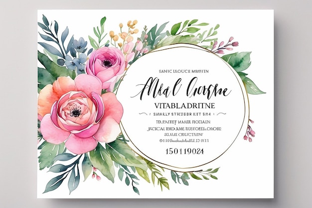 Foto invitaciones de primavera con flores de cerezo sakura lugar para el texto