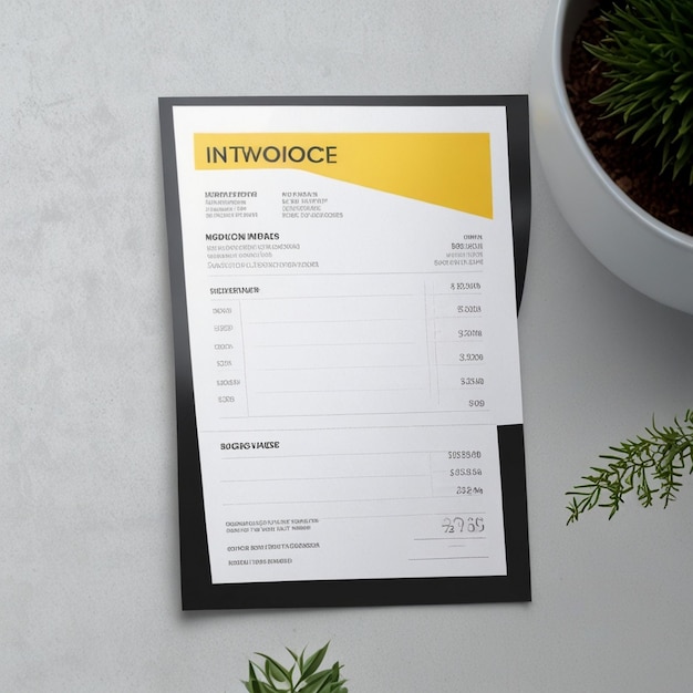 Invoice Design Layout erzeugt durch KI