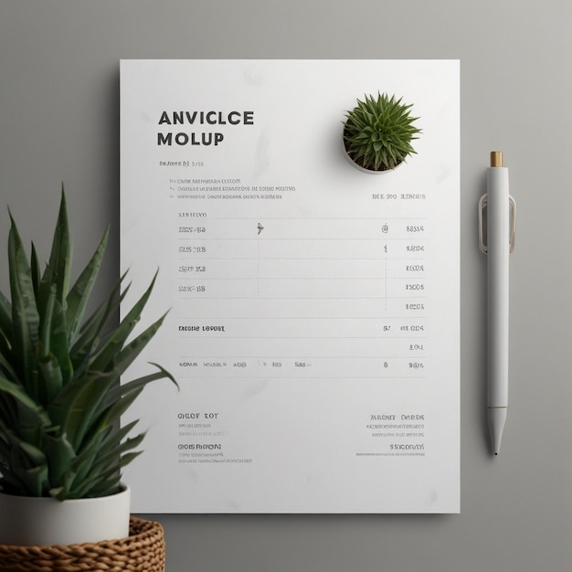 Invoice Design Layout erzeugt durch KI