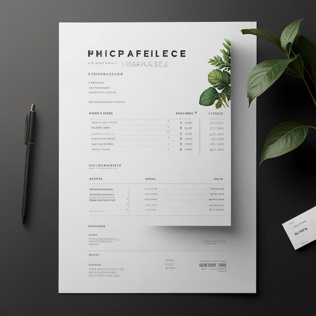 Invoice Design Layout erzeugt durch KI