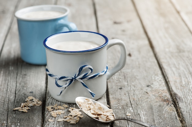 Iogurte muesli com farinha de aveia